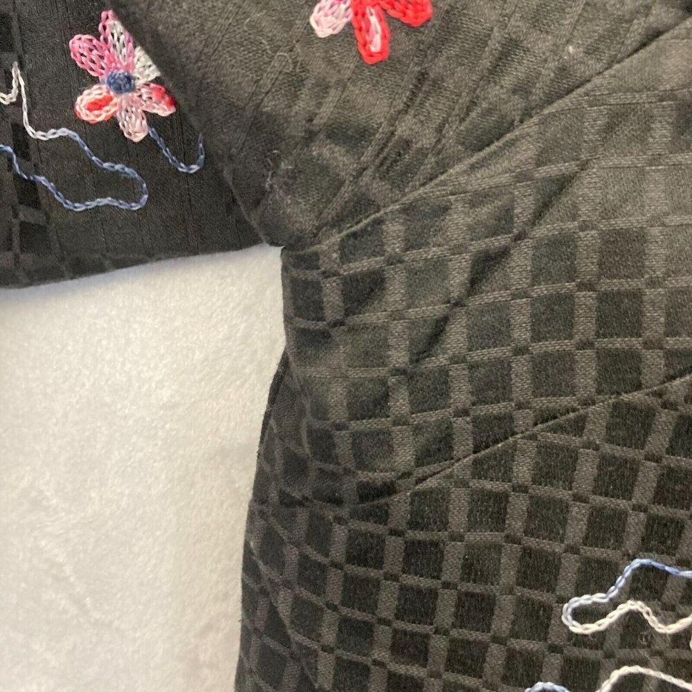 Drapers & Damons Embroidered Jacket Womens XL Asian Collar Floral Artsy Spring - Picture 11 of 16